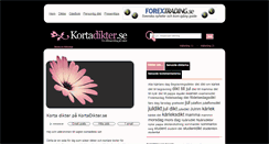 Desktop Screenshot of kortadikter.se