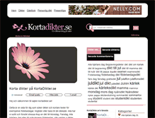 Tablet Screenshot of kortadikter.se